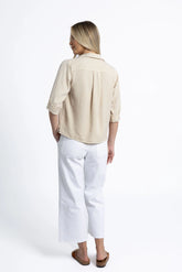 Humidity Leni Lyocell Shirt - Latte